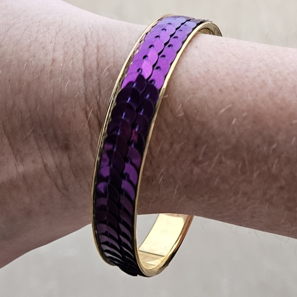 Vintage sequin bangle - Picture 1 of 1
